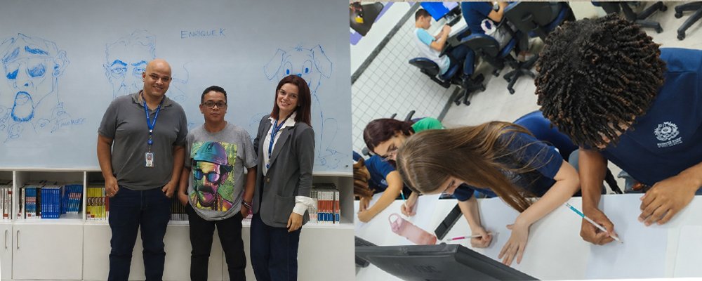 ACDV realiza roda de conversa e Oficina de Cartum com Comitê Antirracista da Escola Honório Fraga